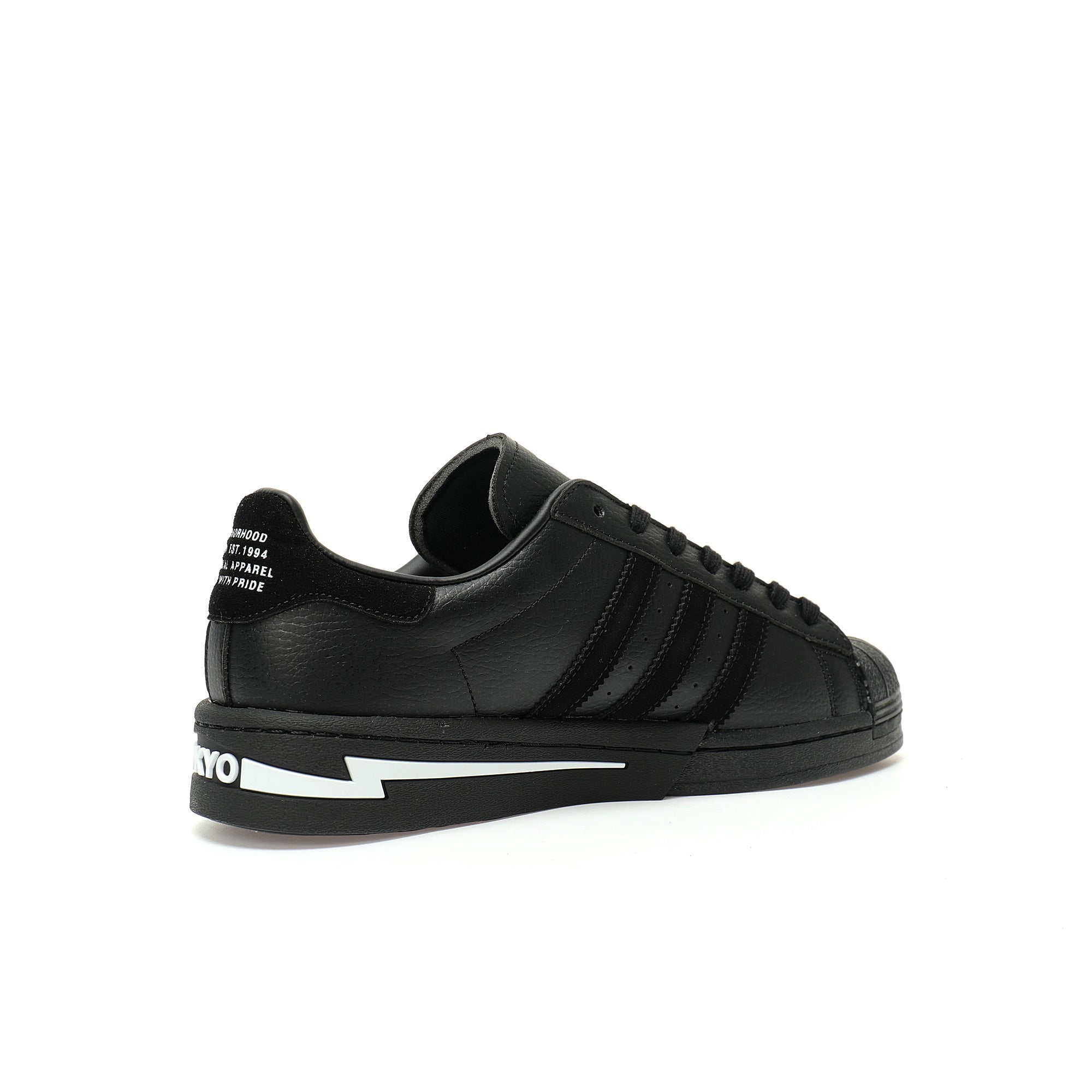 Adidas Originals Superstar Neighborhood – Black Leather Low-Top Sneakers
