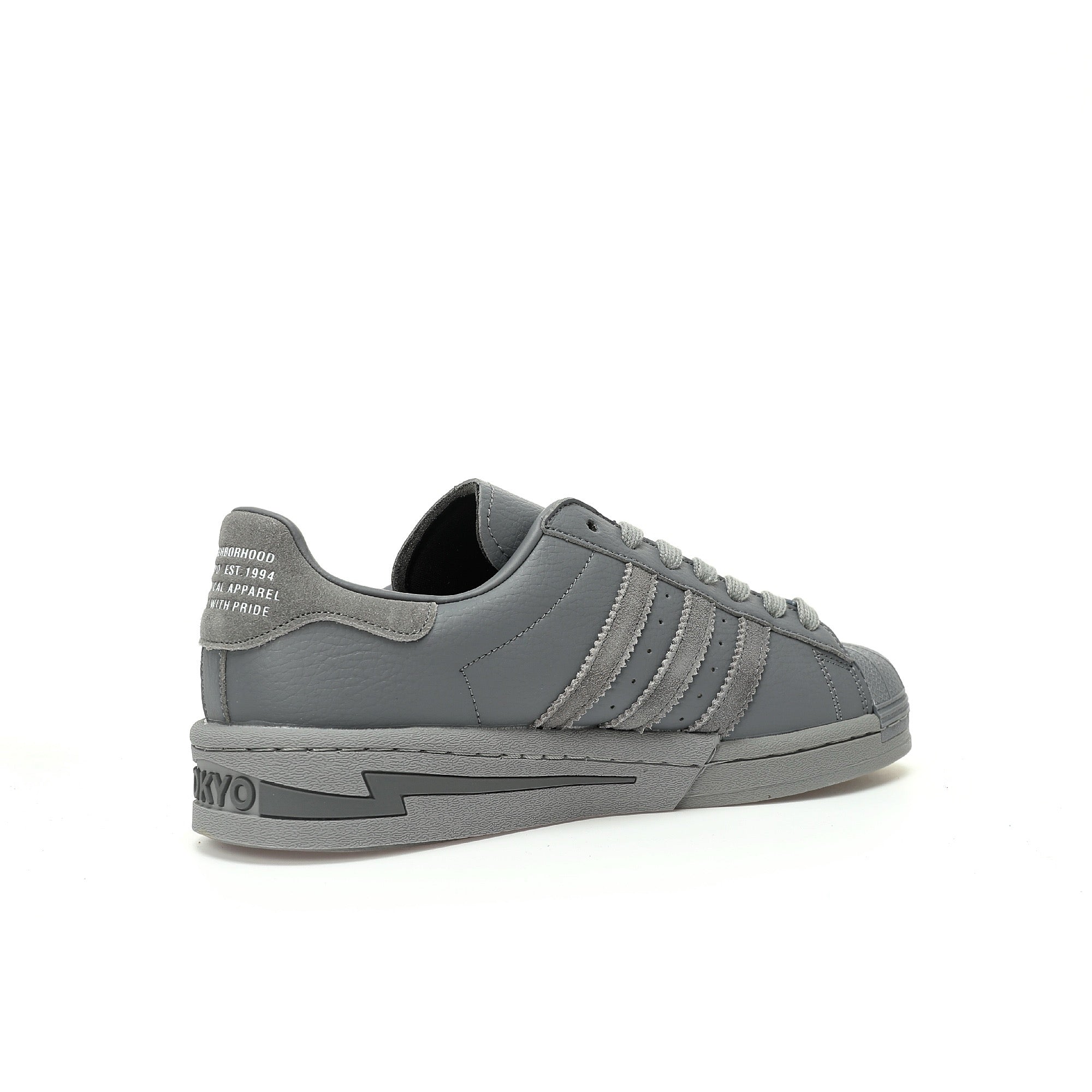 Adidas Originals Superstar Neighborhood – Grey Leather Low-Top Sneakers