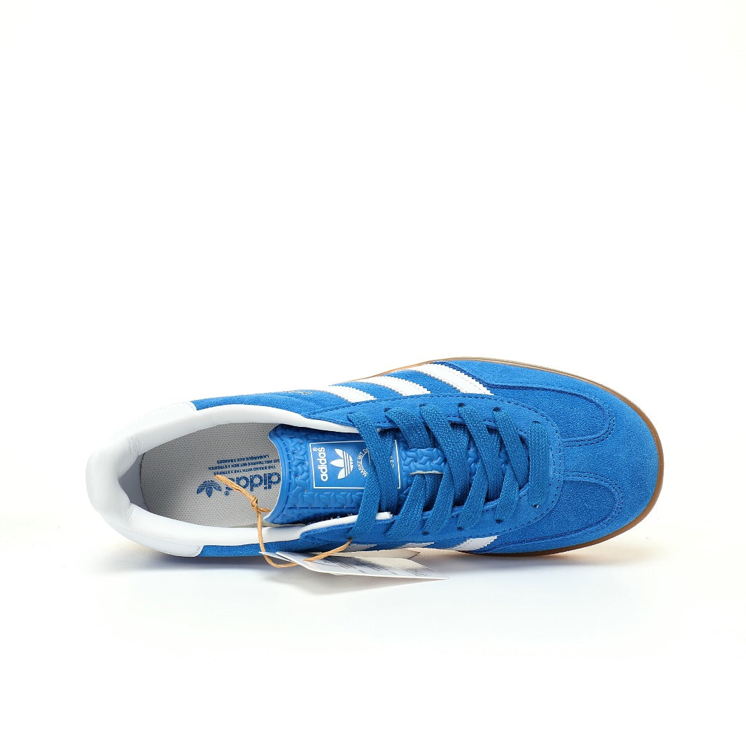 Adidas Originals Gazelle Indoor Blue White Gum Suede Sneaker