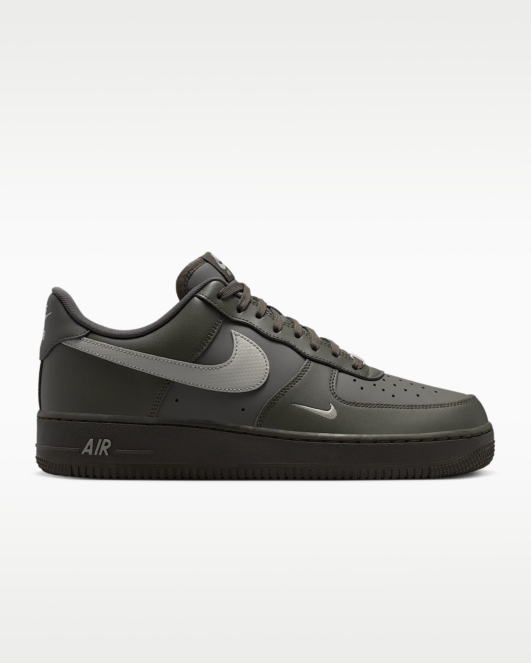Nike Air Force 1 '07 Dark Olive Grey and Black Sneakers