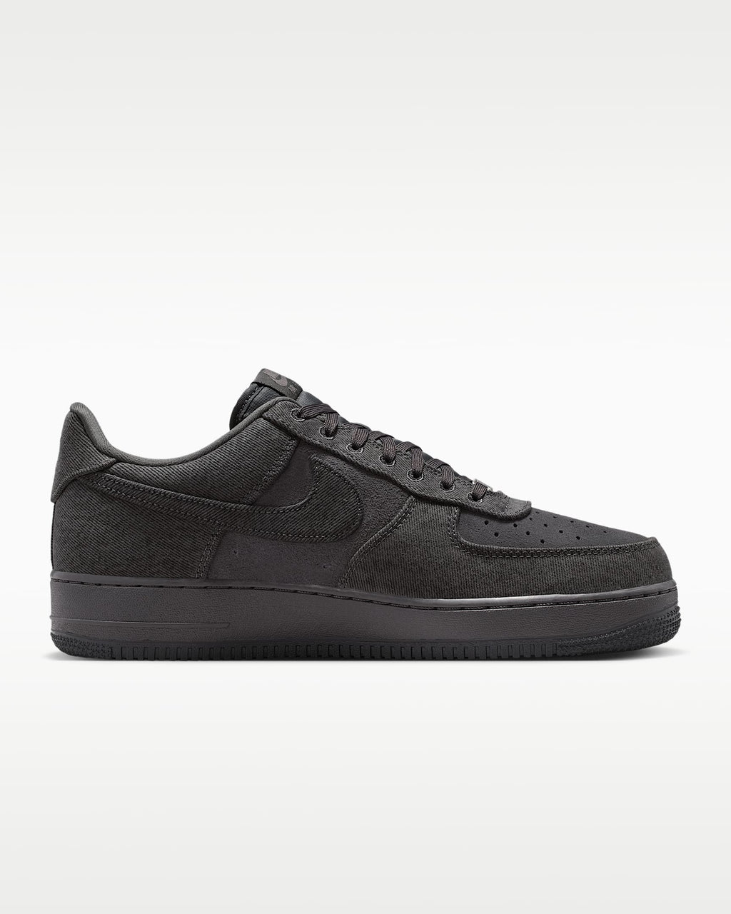 Nike Air Force 1 '07 Black Denim Sneakers