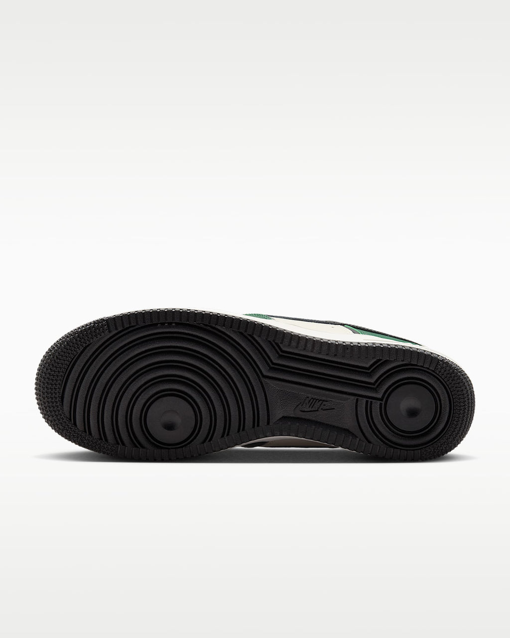 Nike Air Force 1 '07 Green Off-White Black Swoosh Sneakers