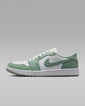 Air Jordan 1 Low OG White Jade Green Leather Sneakers
