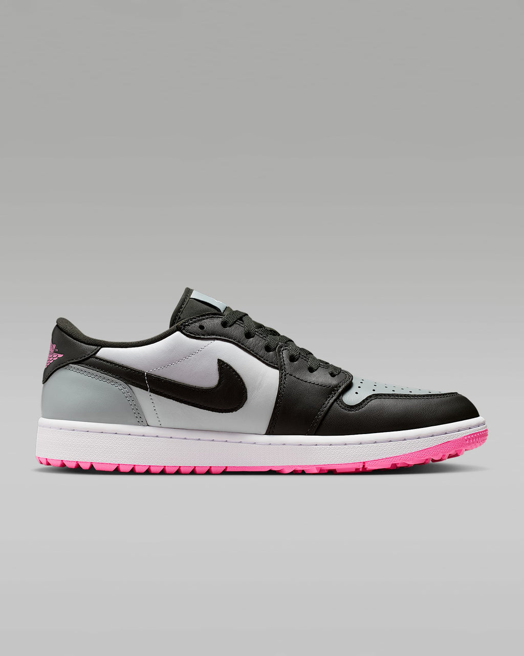 Air Jordan 1 Low G Golf Black Grey and Hyper Pink Sneakers