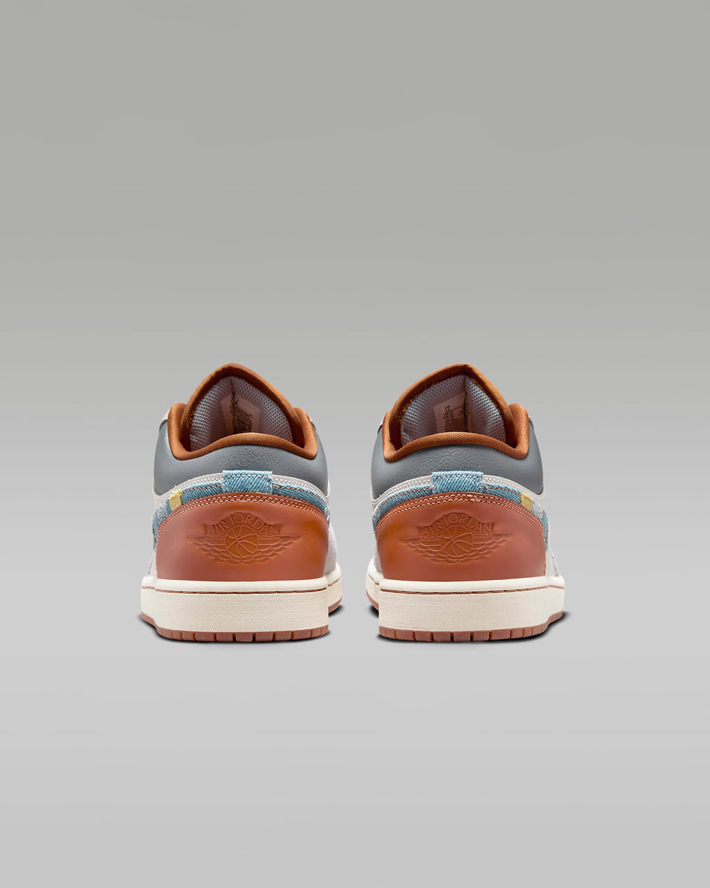 Air Jordan 1 Low SE Sail Light Smoke Grey and Pecan Sneakers