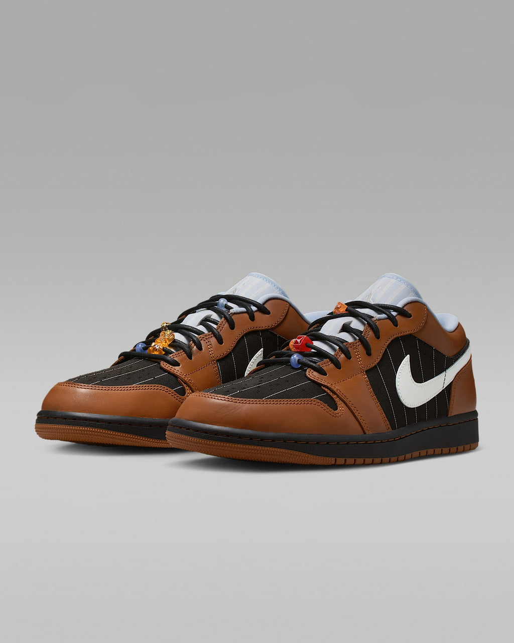 Air Jordan 1 Low SE Dark Russet Black and White Sneakers