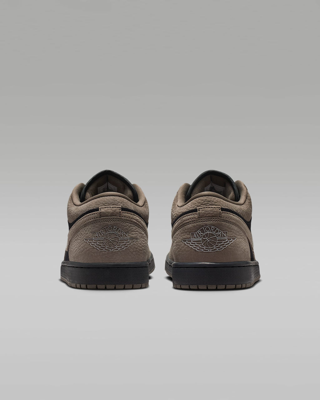 Air Jordan 1 Low OG Black Taupe Suede Leather Sneakers
