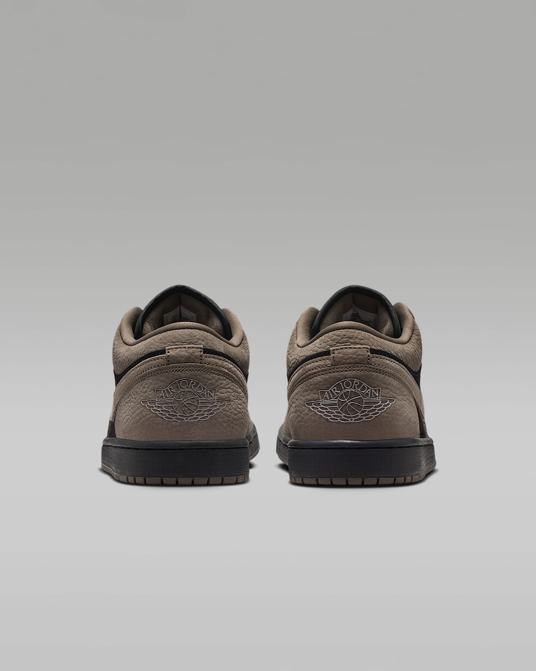 Air Jordan 1 Low OG Black Taupe Suede Leather Sneakers