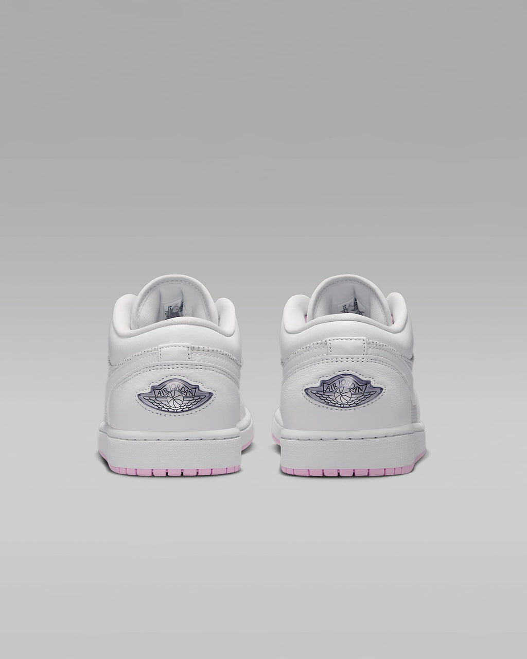 Air Jordan 1 Low White Pink Mixed-Material Sneakers