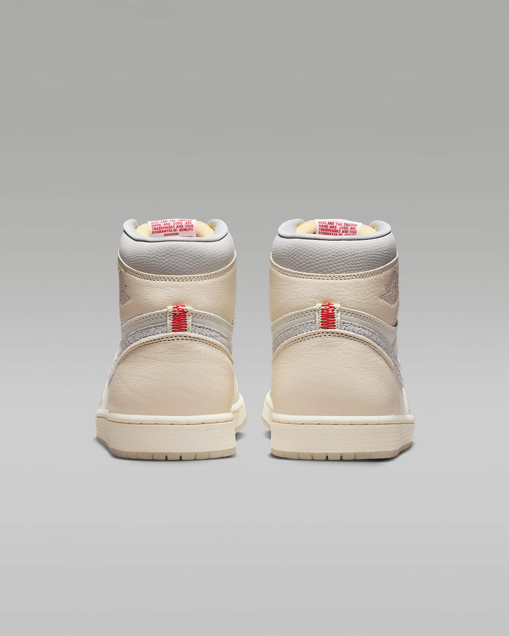Air Jordan 1 High OG Sail and Light Silver Sneakers