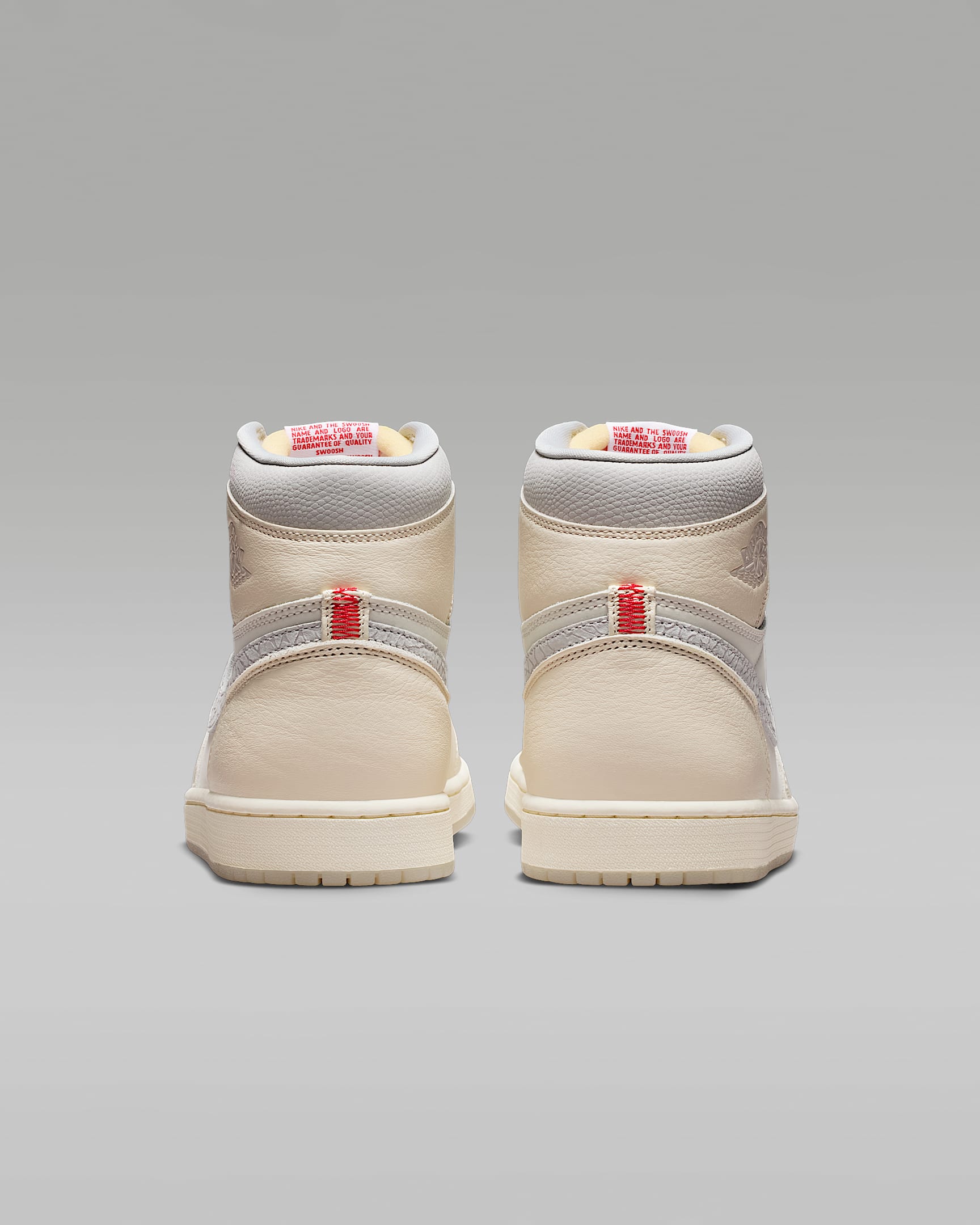 Air Jordan 1 High OG Sail and Light Silver Sneakers