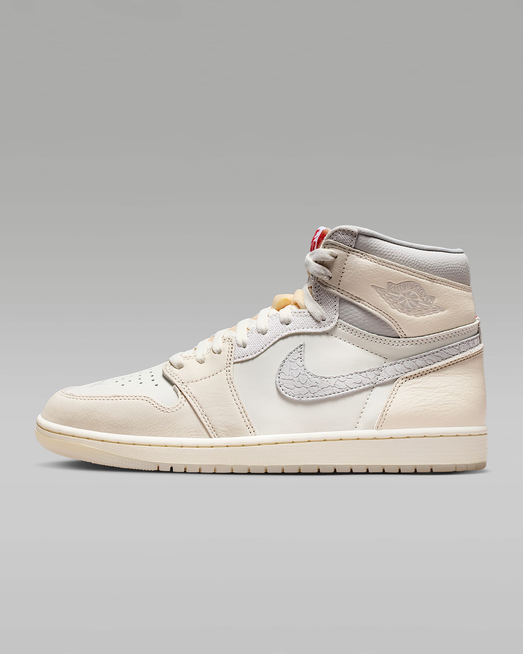 Air Jordan 1 High OG Sail and Light Silver Sneakers