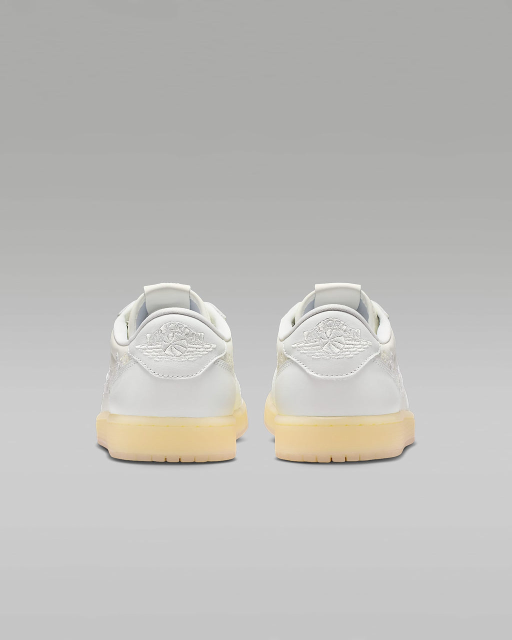 Air Jordan 1 Low OG x Off-White Floral Embroidery Gum Sole Sneakers