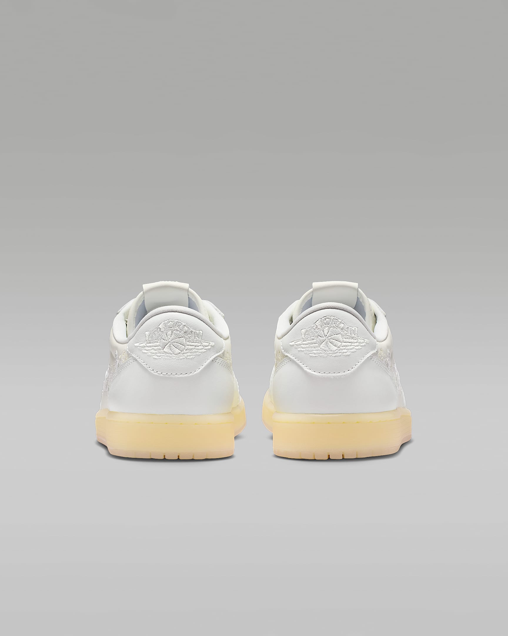 Air Jordan 1 Low OG x Off-White Floral Embroidery Gum Sole Sneakers