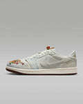 Air Jordan 1 Low OG Light Denim Floral Embroidery Sneakers