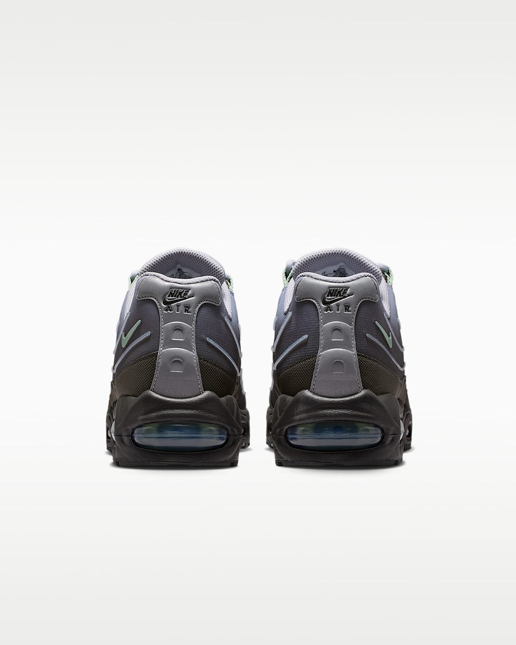 Nike Air Max 95 – Purple / Grey / Green Mesh Athletic Sneakers