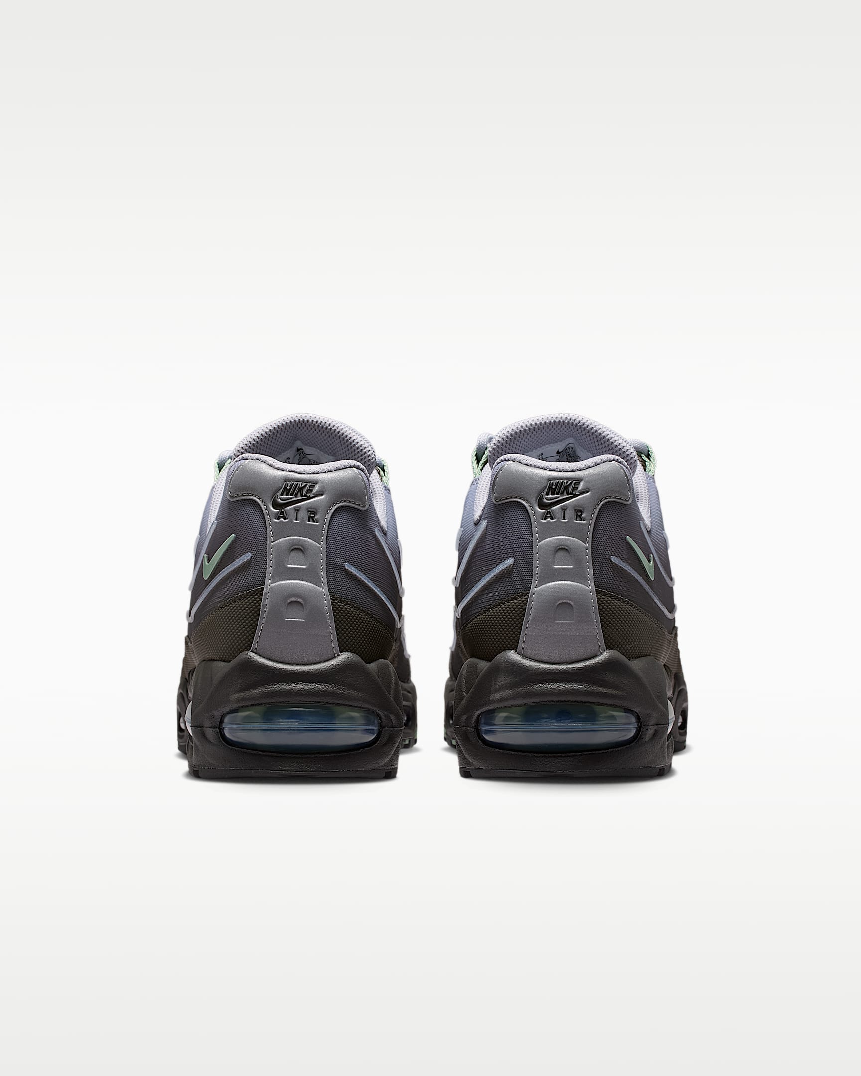 Nike Air Max 95 – Purple / Grey / Green Mesh Athletic Sneakers