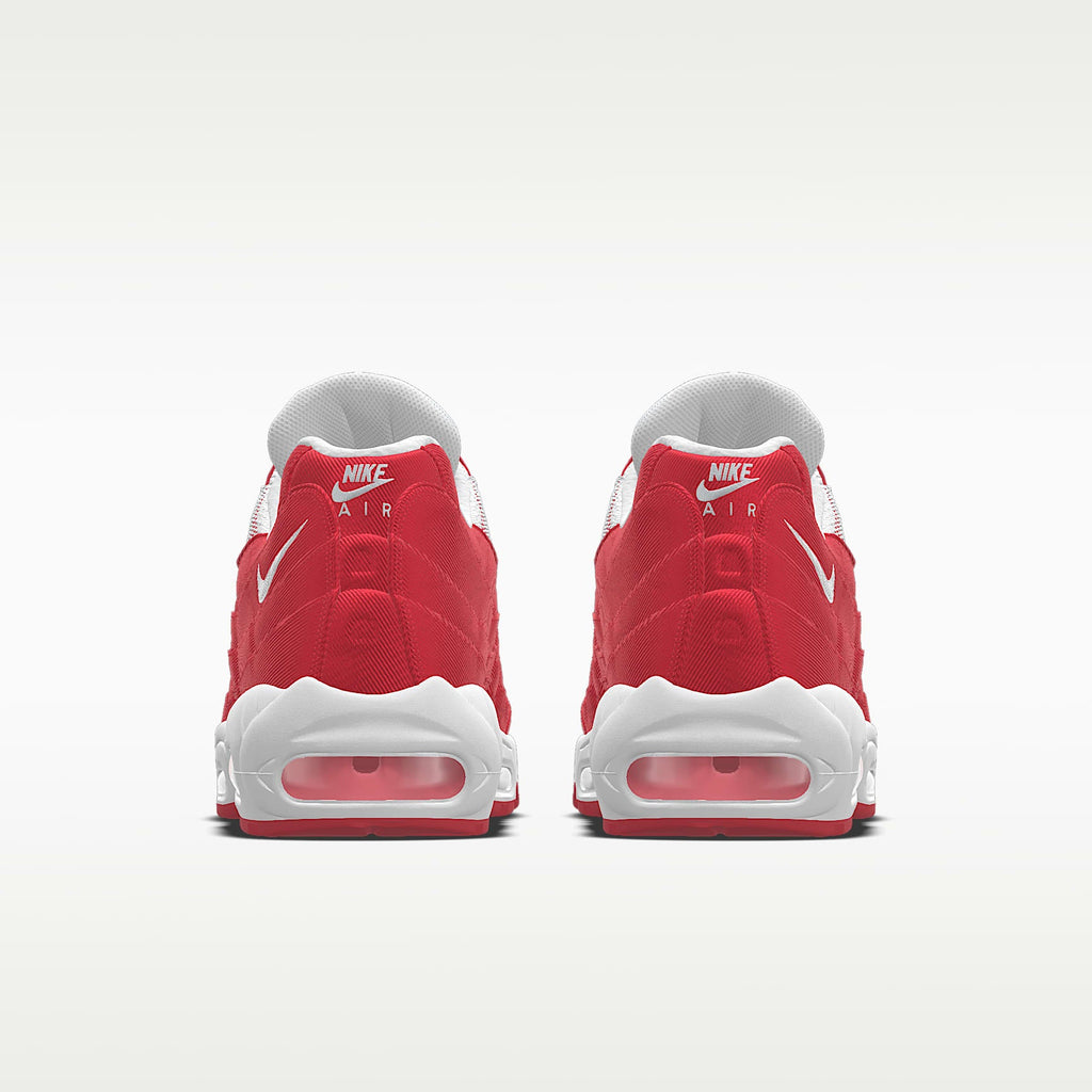 Nike Air Max 95 – White / Red Mesh Athletic Sneakers