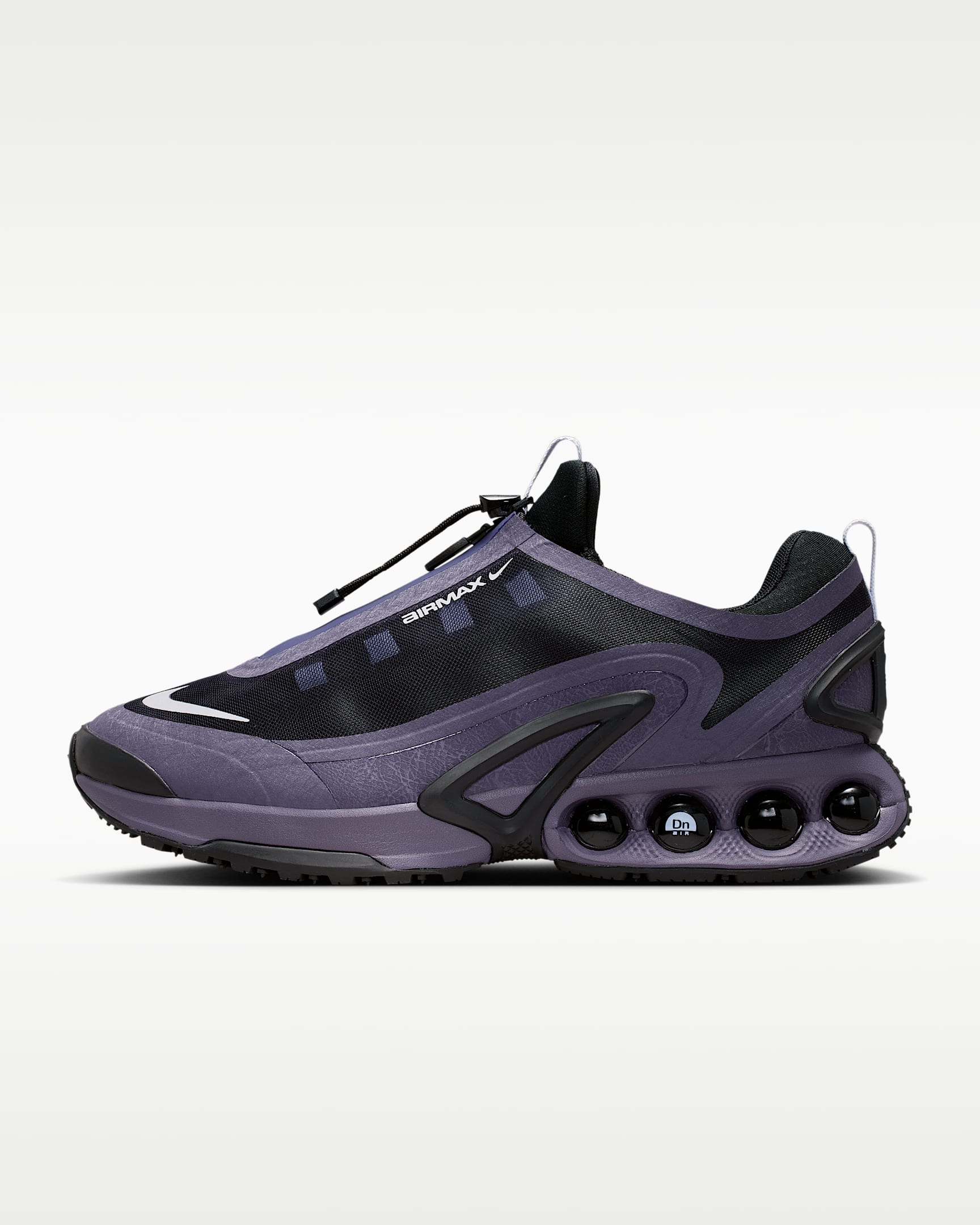 Nike Air Max DN Roam – Purple / Black Mesh Athletic Sneakers