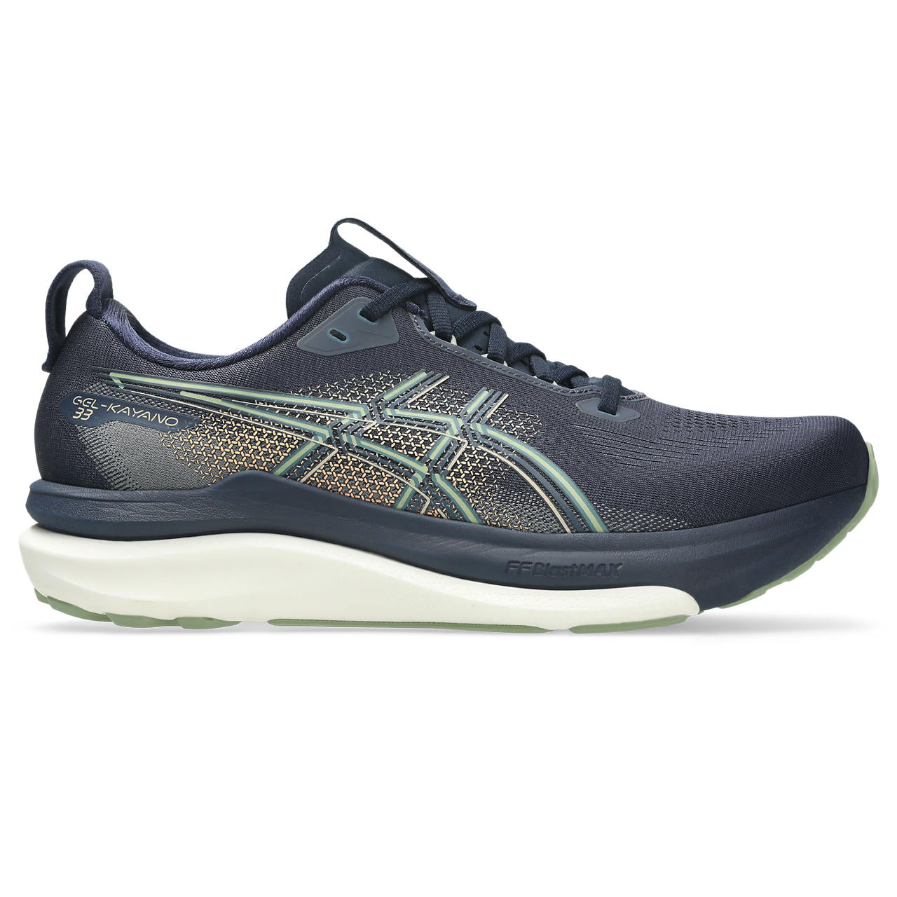 Asics Gel-Kayano 33 Midnight Navy / Sage Green