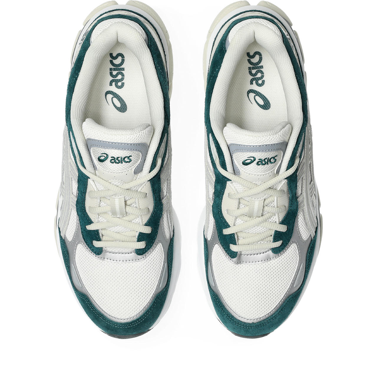 Asics Gel-Nimbus 24 – Cream/Teal Green Sneaker