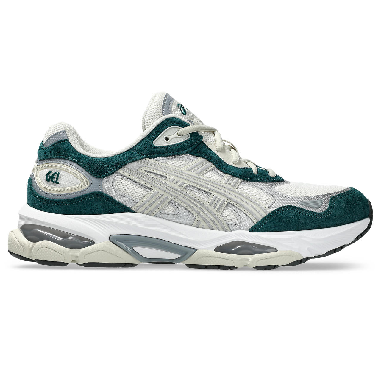 Asics Gel-Nimbus 24 – Cream/Teal Green Sneaker