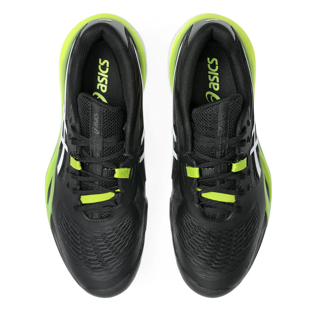 Asics Gel-Resolution – Black/White/Neon Green Tennis Sneaker