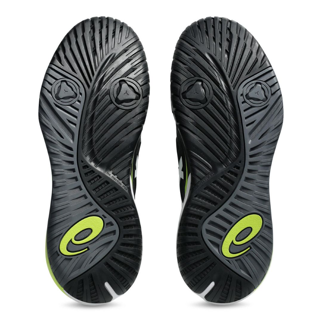 Asics Gel-Resolution – Black/White/Neon Green Tennis Sneaker