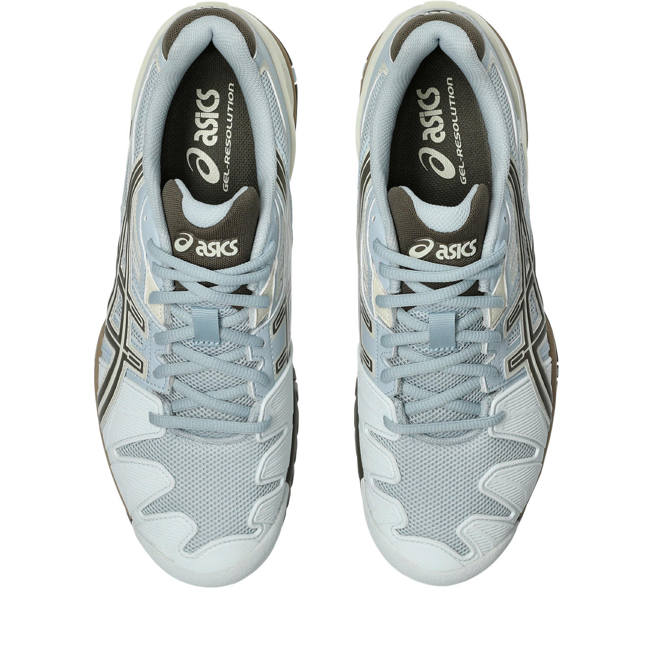 Asics Gel-Resolution – Light Sky Blue/Brown/Cream Tennis Sneaker