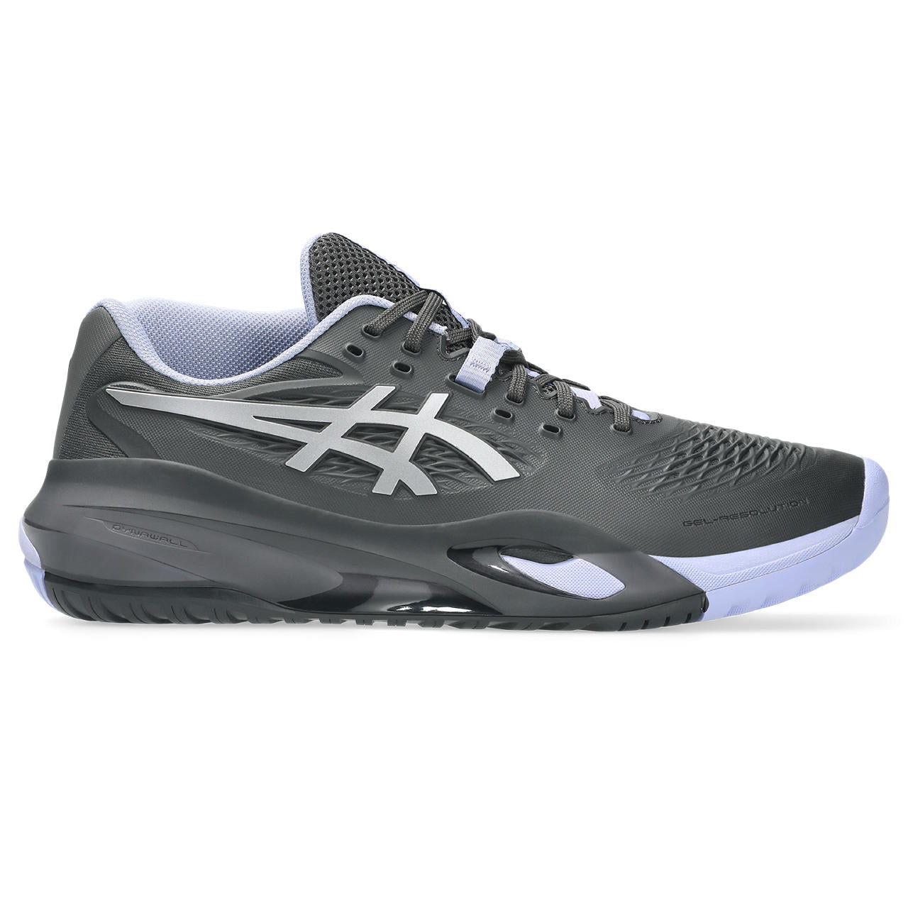 Asics Gel-Resolution – Dark Grey/Silver/Lavender Tennis Sneaker