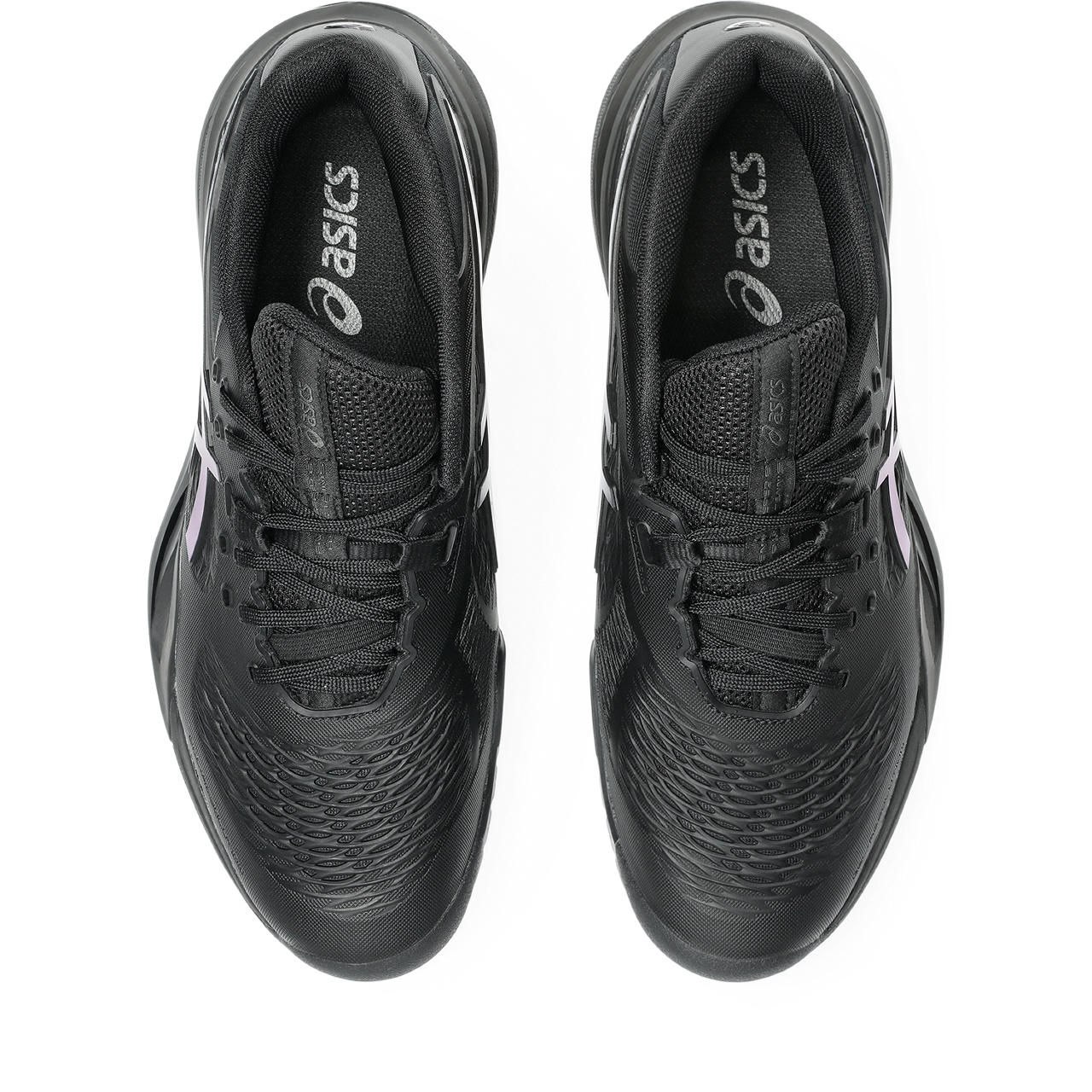 Asics Gel-Resolution – Black/Iridescent Cyan Tennis Sneaker