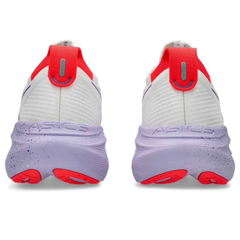Asics Gel-Nimbus 28 – White/Lavender/Red Running Shoe