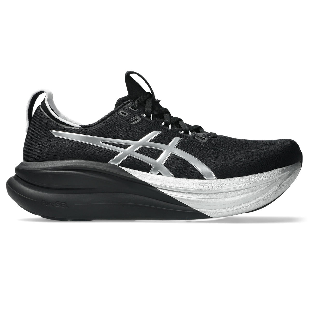 Asics Gel-Nimbus 28 – Black/Silver Running Shoe