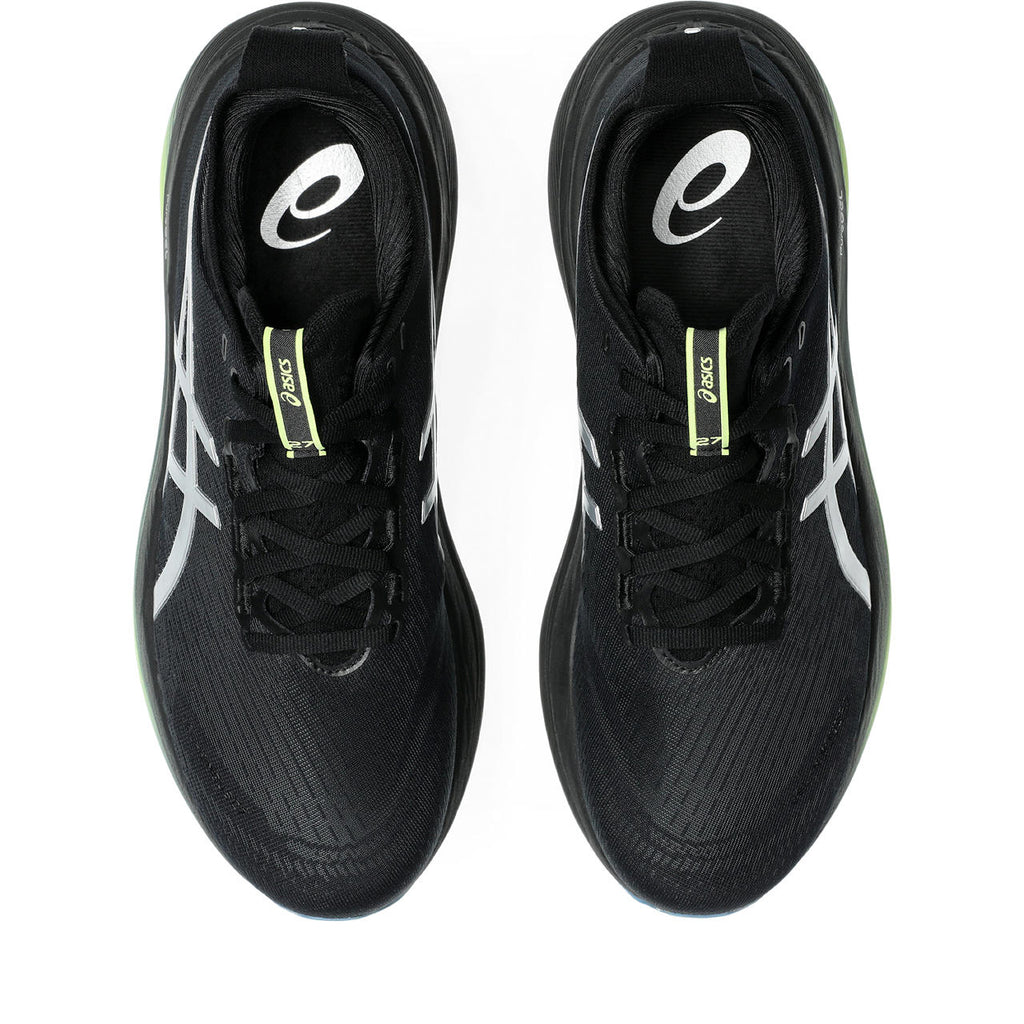 Asics Gel-Nimbus 28 – Black/Silver/Lime Running Shoe