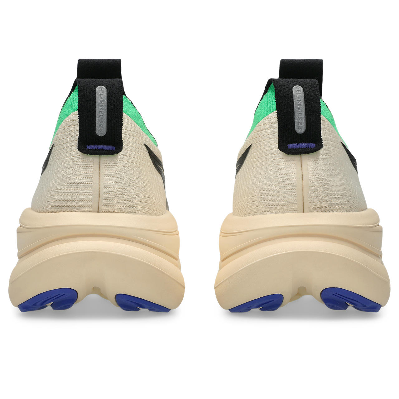 Asics Gel-Nimbus 28 – Cream/Black/Green Running Shoe