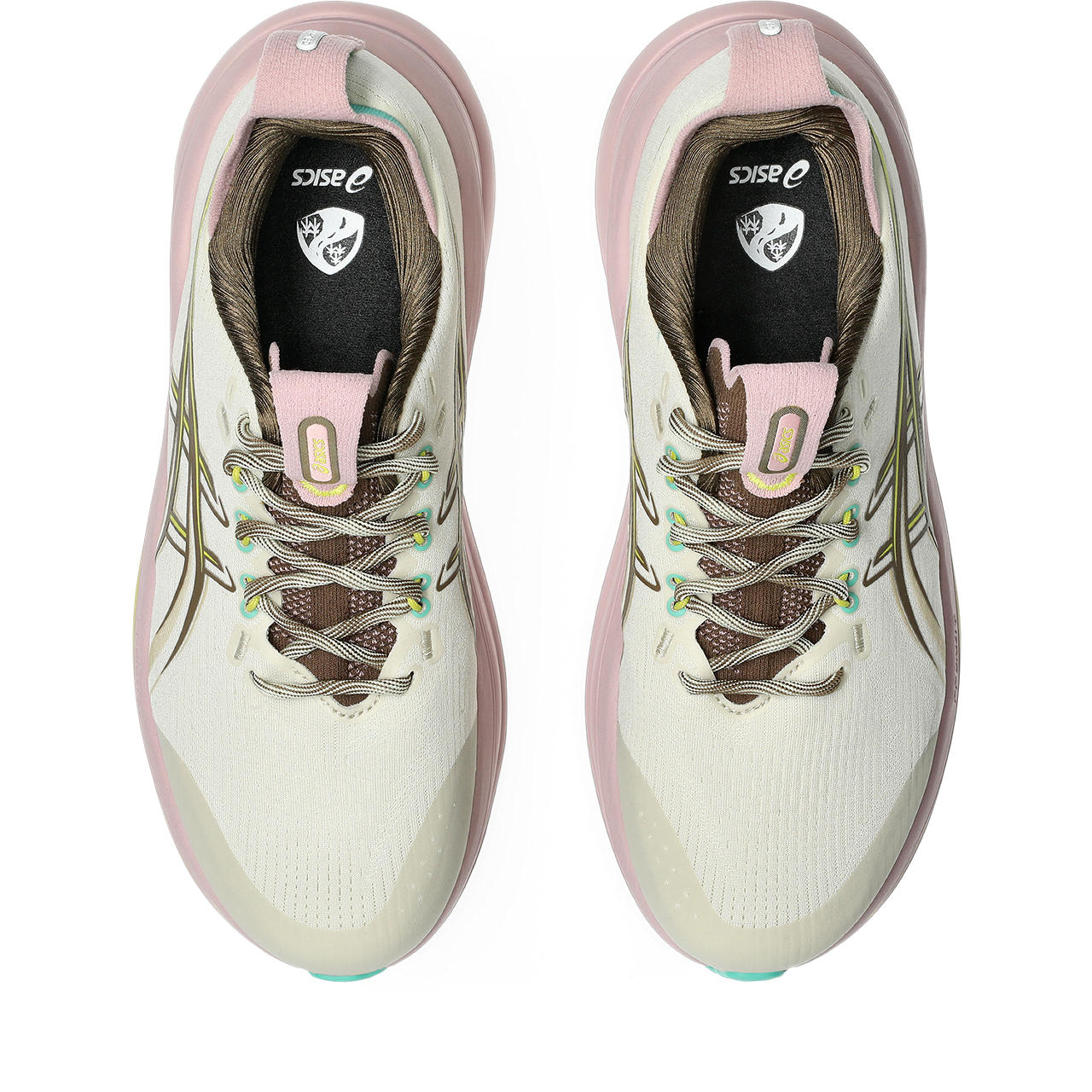 Asics Gel-Nimbus Off-White / Pink / Brown / Lime