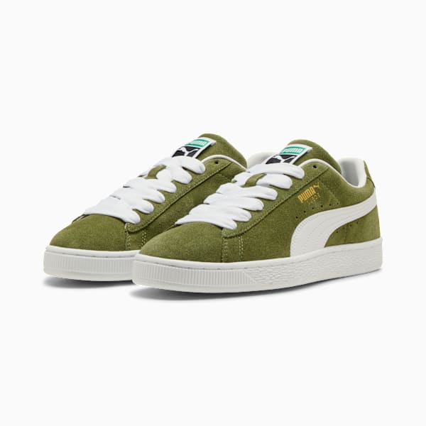 PUMA Suede XL Olive Green-White-Gold