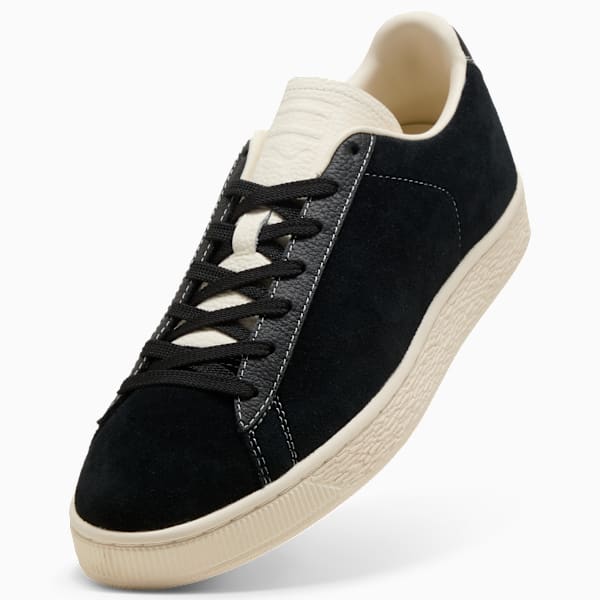 PUMA Suede Vintage Black-Off-White Stitch