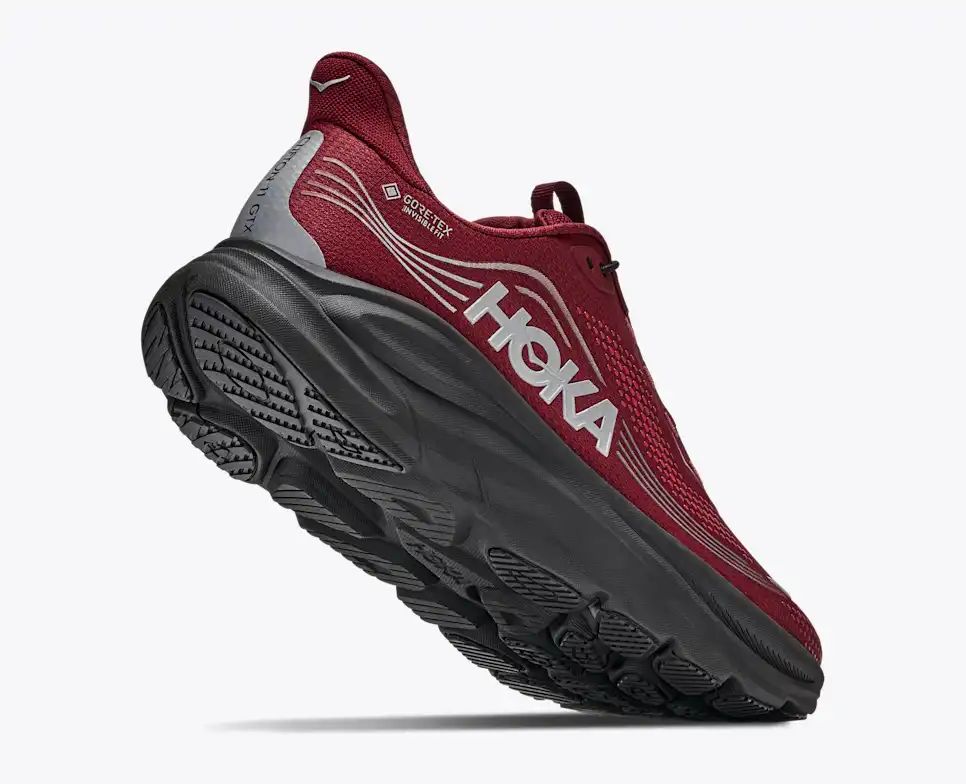 Hoka Speedgoat 6 GTX — Burgundy Red / Silver