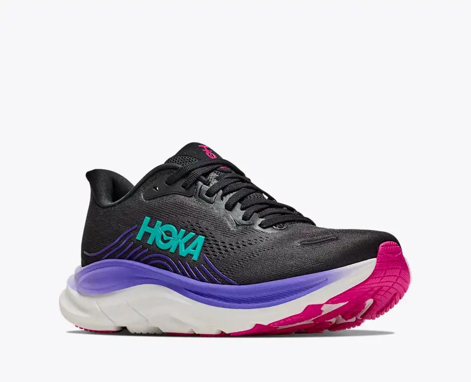 Hoka Bondi 8 — Black / Purple / Hot Pink