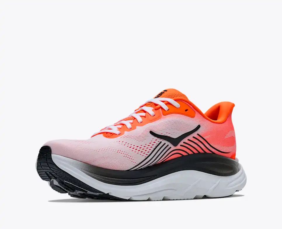Hoka Bondi 8 — Pink / Orange / Black / White