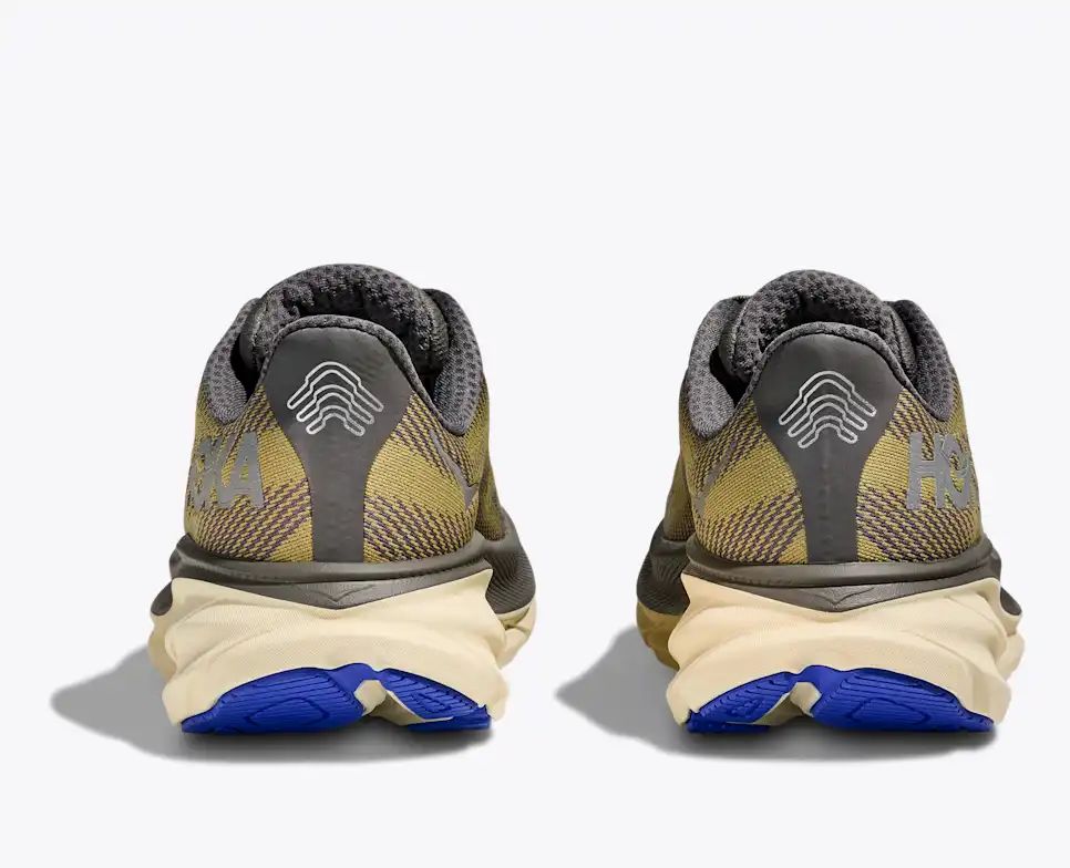Hoka Clifton 9 GTX — Olive Brown / Blue