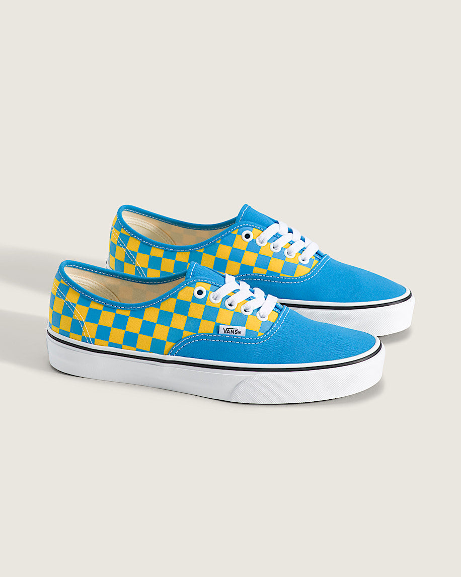 Vans Authentic Blue-Yellow Checkerboard