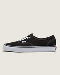 Vans Authentic Black Canvas White Stitching