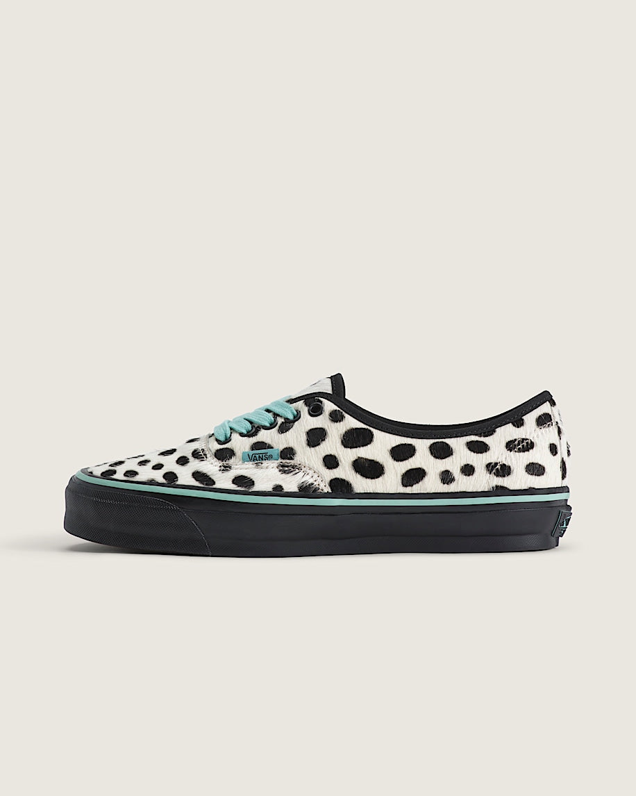 Vans Authentic White Black Dalmatian Pony Hair