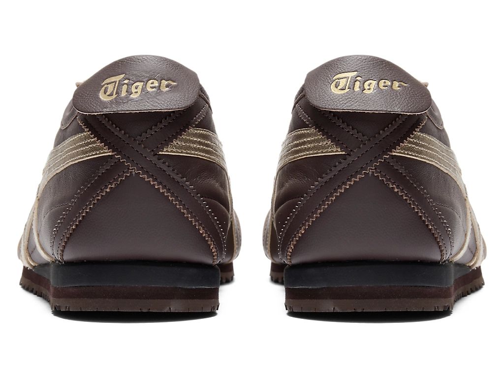 Onitsuka Tiger Mexico 66 Unisex Sneakers – Dark Brown / Gold