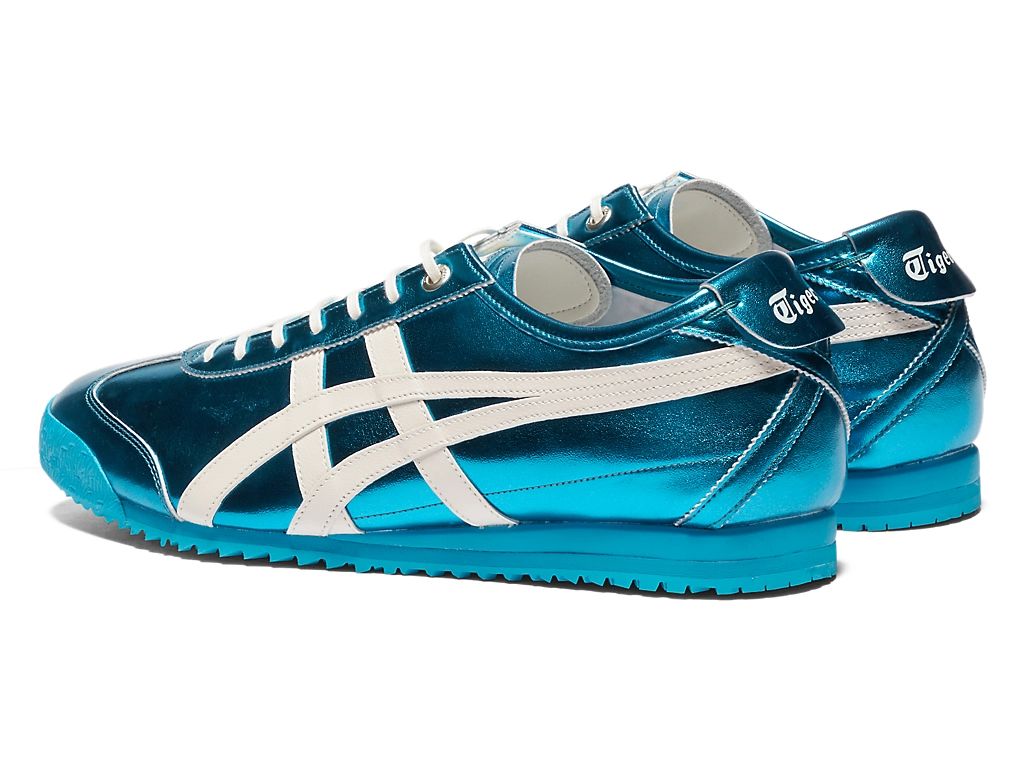 Onitsuka Tiger Mexico 66 Unisex Sneakers – Metallic Blue White Stripe