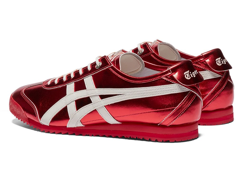 Onitsuka Tiger Mexico 66 Unisex Sneakers – Metallic Red White Stripe