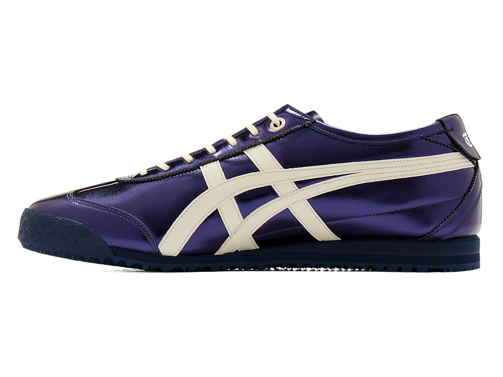 Onitsuka Tiger Mexico 66 Unisex Sneakers – Metallic Purple Off-White Stripe