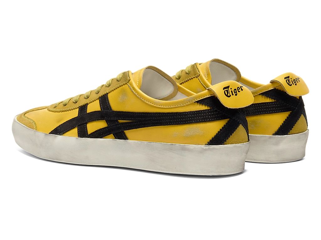 Onitsuka Tiger Mexico 66 Unisex Sneakers – Vintage Yellow Black Stripe